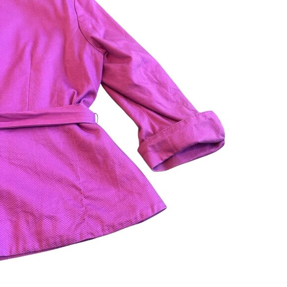 Sandro Sportswear Bold Purple Blazer Button-Down Textured Cotton Size Large - Picture 9 of 11